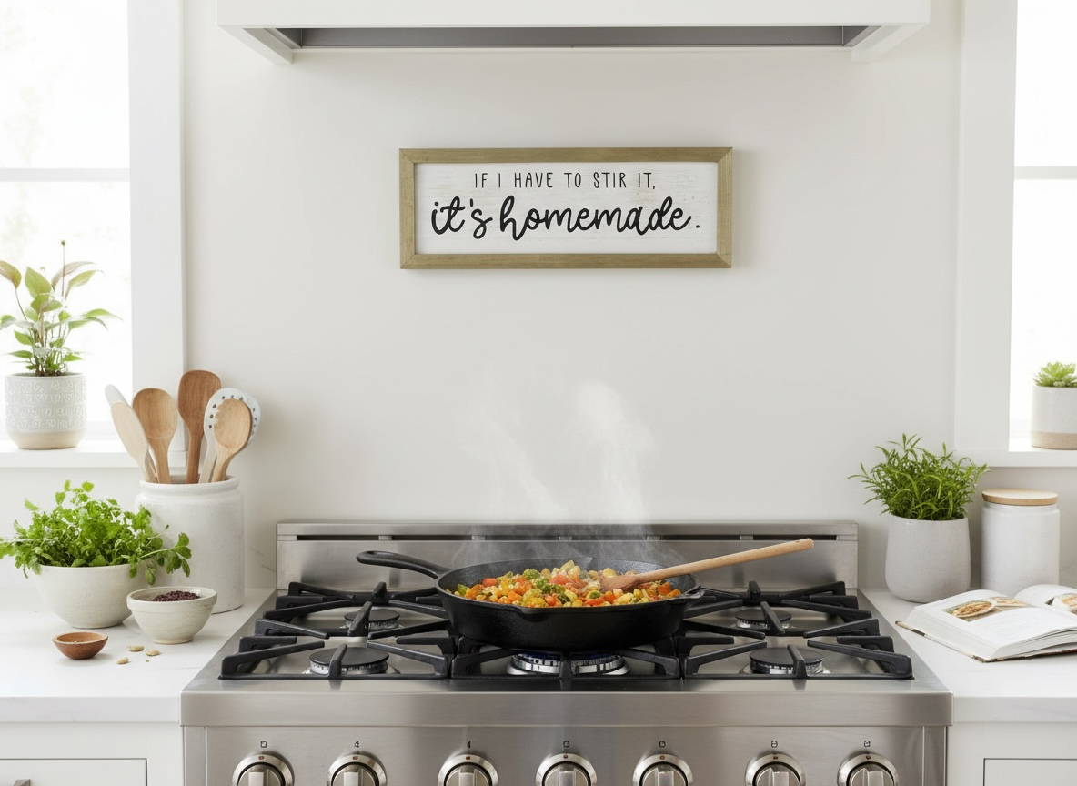 “If I Have To Stir It - It’s Homemade” Kitchen Sign