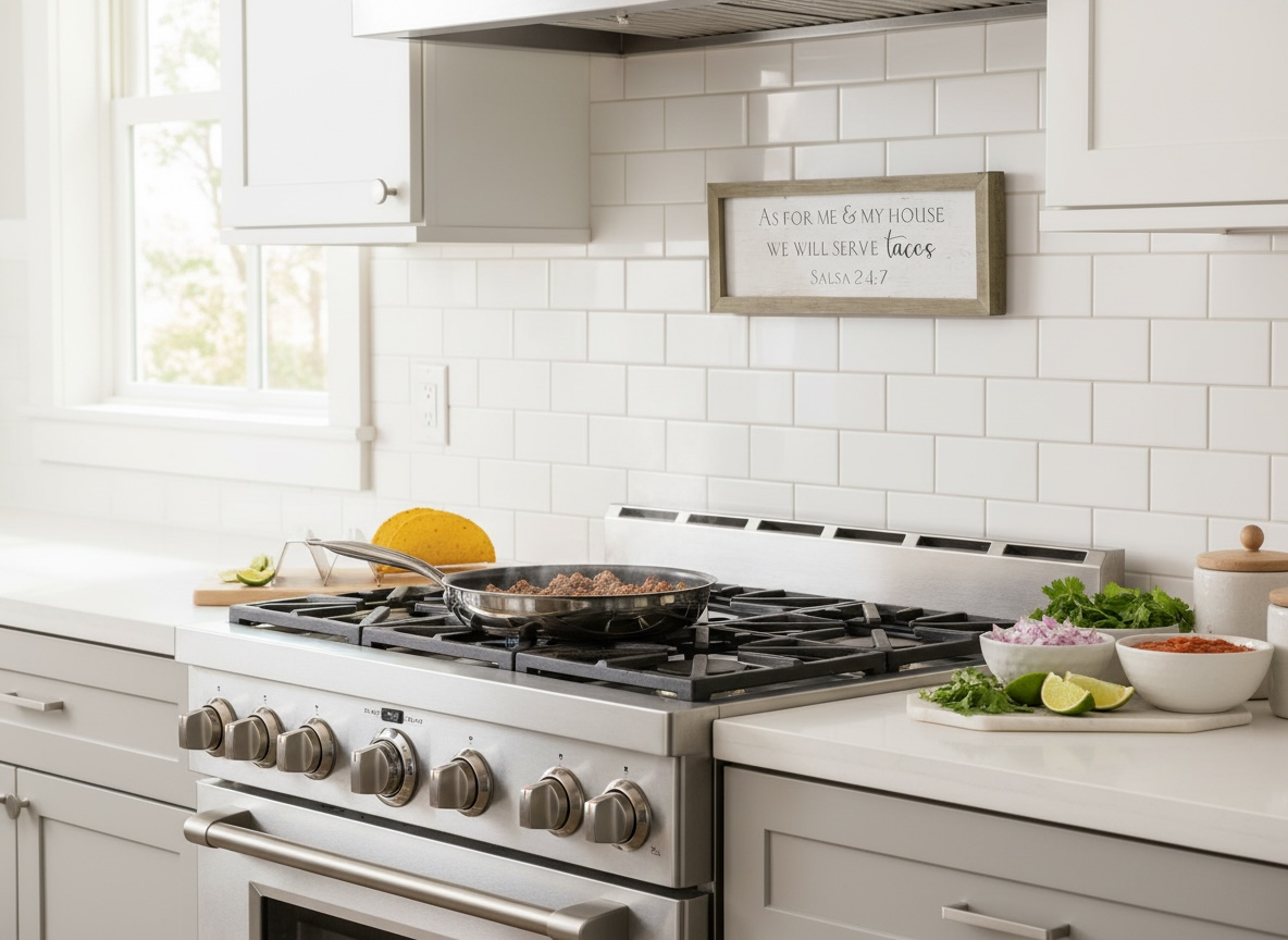 “As For Me & My House” Tacos Kitchen Sign