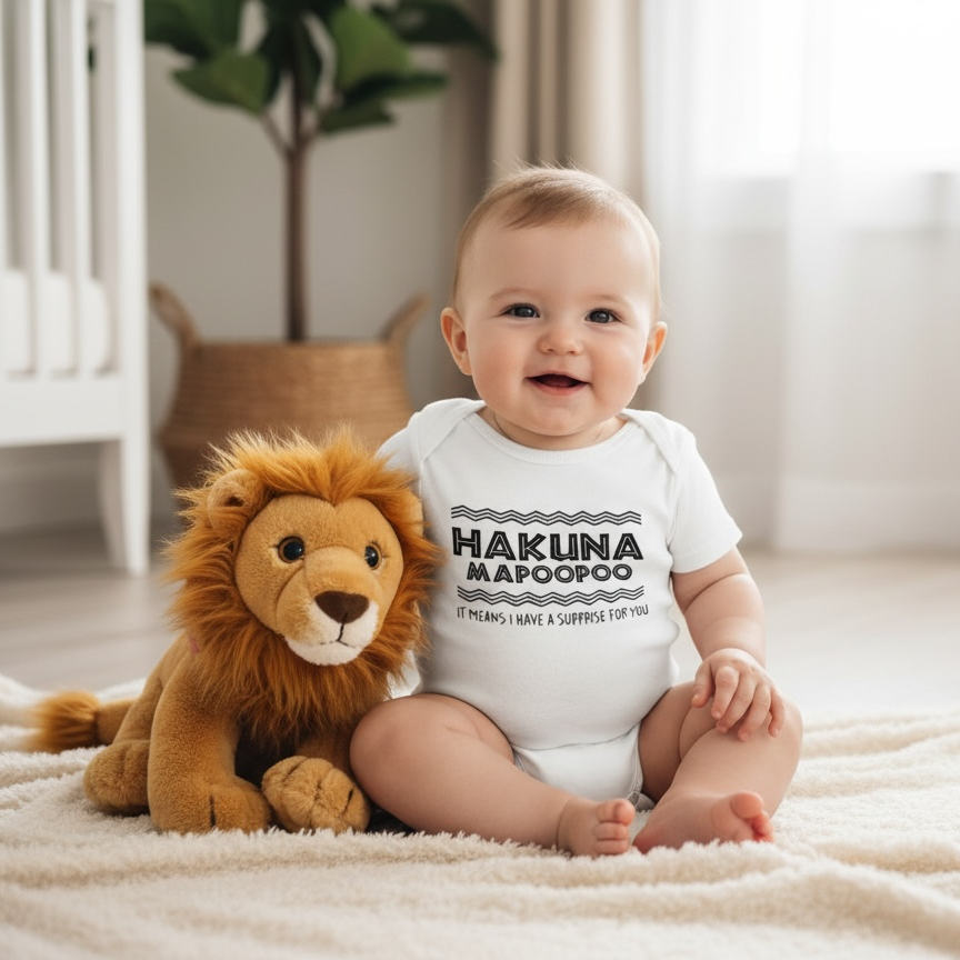 “Hakuna Mapoopoo” Baby Onesie
