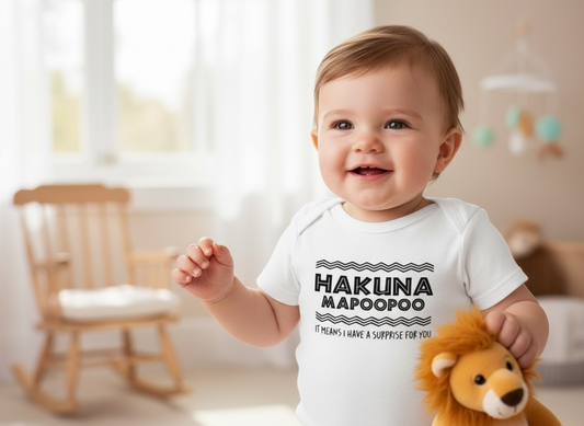 “Hakuna Mapoopoo” Baby Onesie
