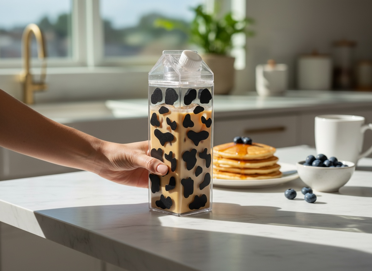 Cow Print Milk Carton