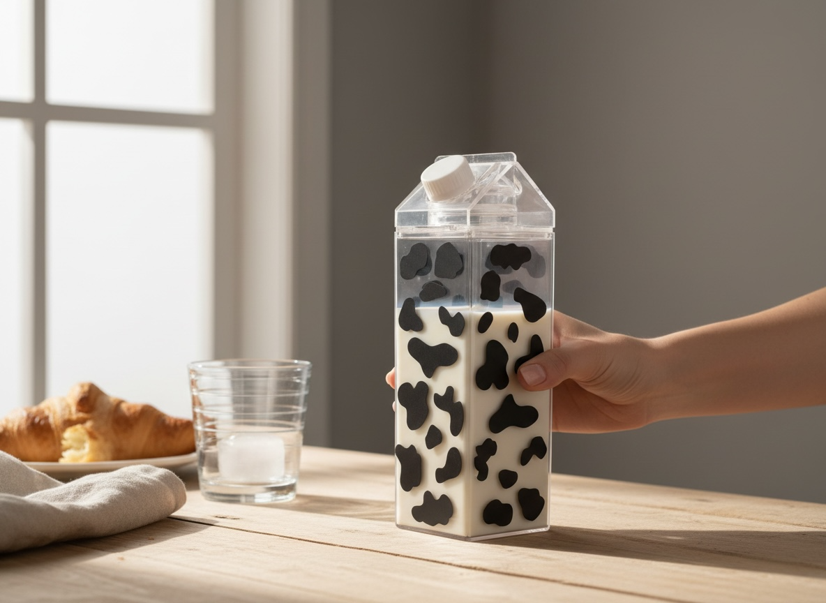 Cow Print Milk Carton