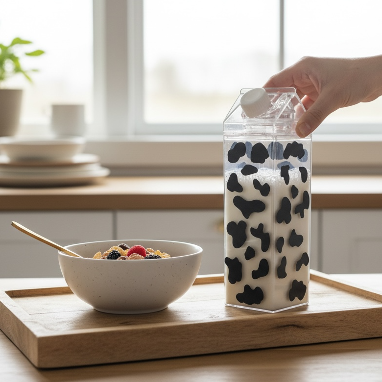 Cow Print Milk Carton