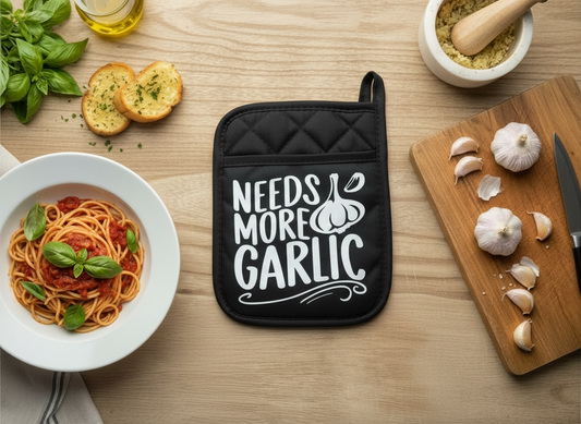 “Needs More Garlic” Pot Holder