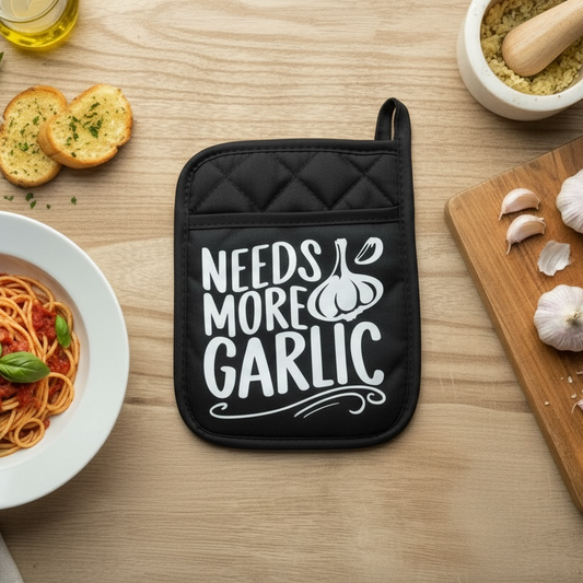 “Needs More Garlic” Pot Holder