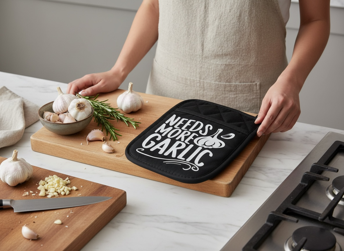 “Needs More Garlic” Pot Holder