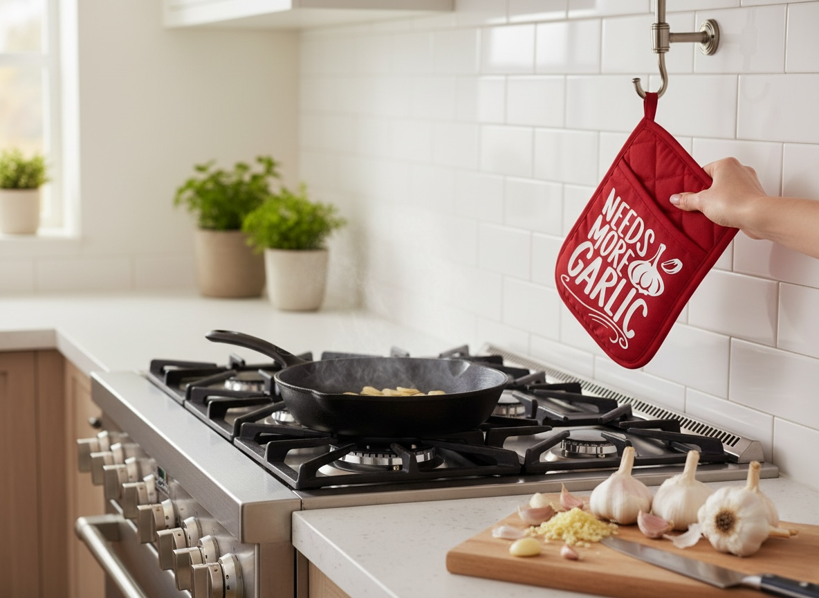 “Needs More Garlic” Pot Holder