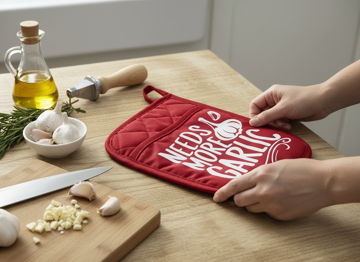 “Needs More Garlic” Pot Holder