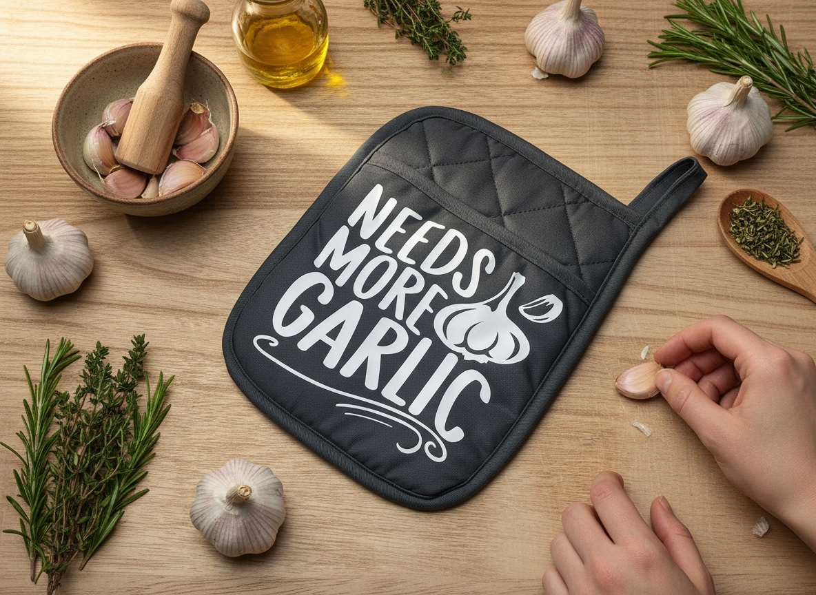 “Needs More Garlic” Pot Holder