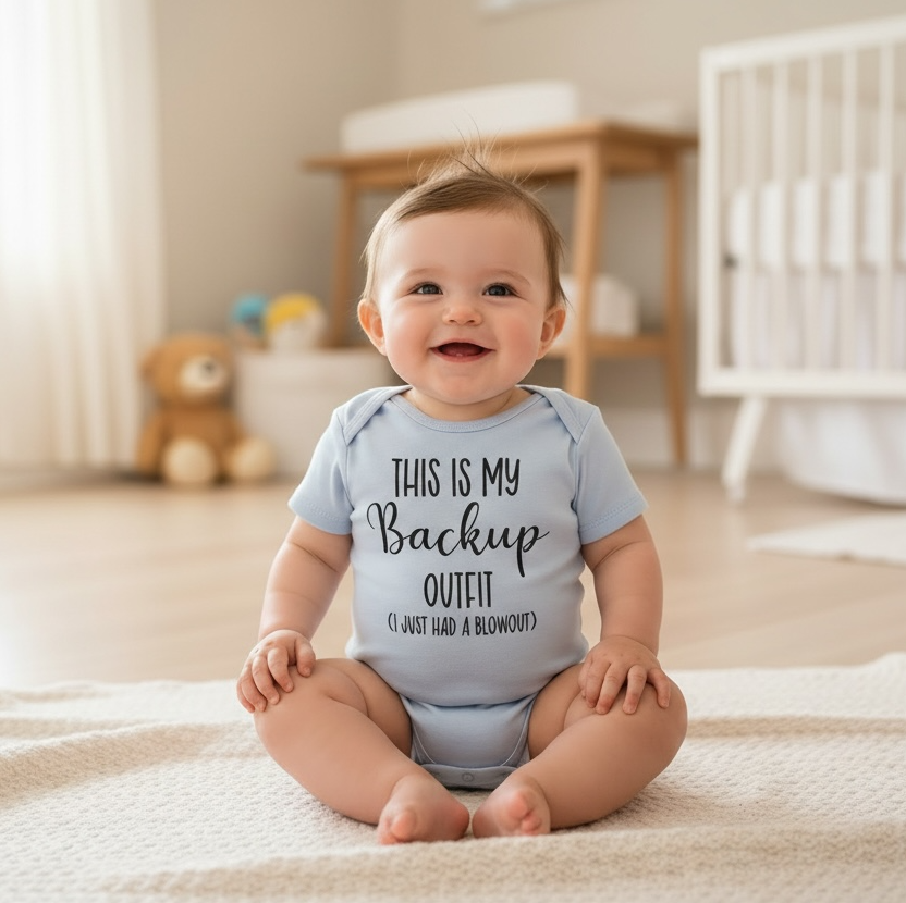 “This is My Backup Outfit (I Just Had a Blowout)” Onesie
