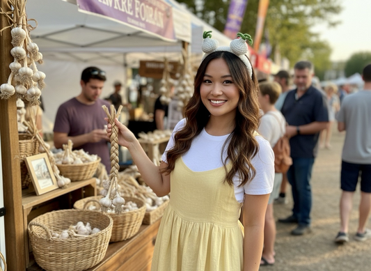 Crochet Double Garlic Bulb Headband